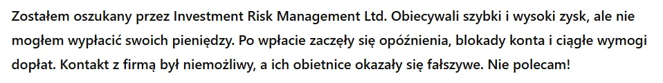 Investment Risk Management Ltd 3 ekran