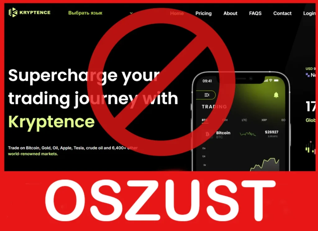 Kryptence twarz ekran