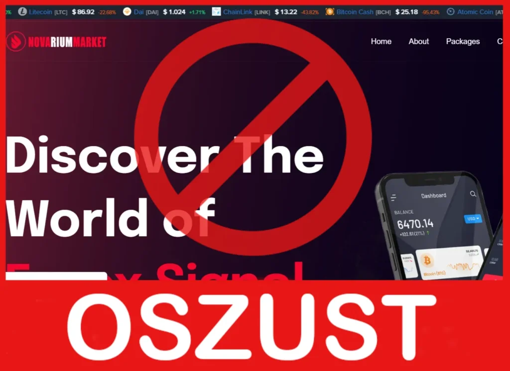 Novariummarket twarz ekran