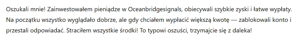 Oceanbridgesignals 3 ekran