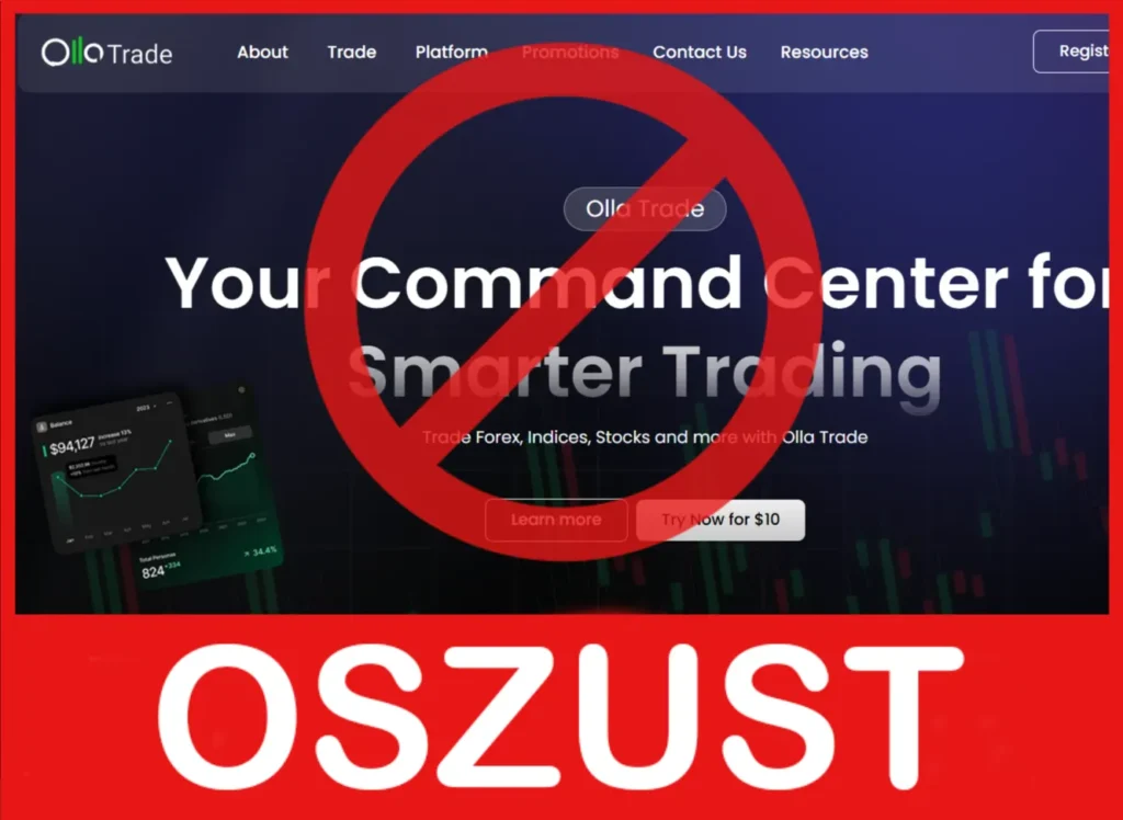 Olla Trade twarz ekran