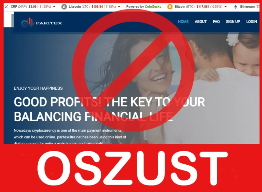 Paritexultra twarz ekran