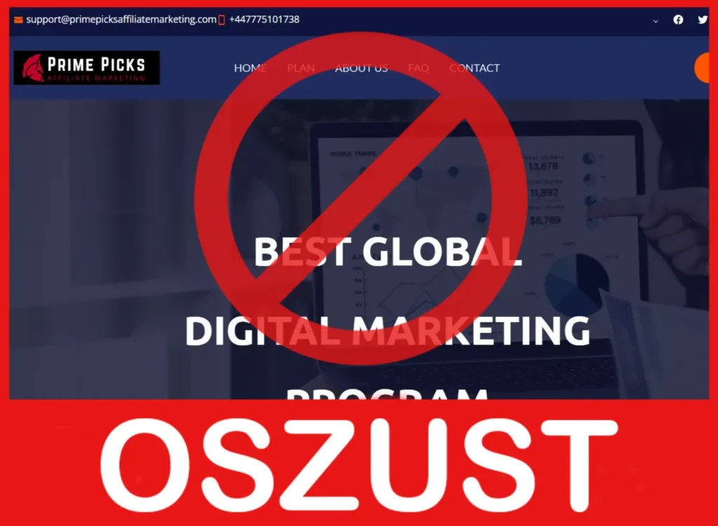 Prime Picks Affiliate Marketing twarz ekran