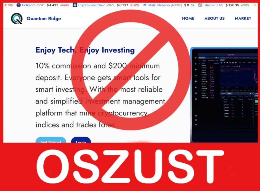 Quantum Ridge twarz ekran