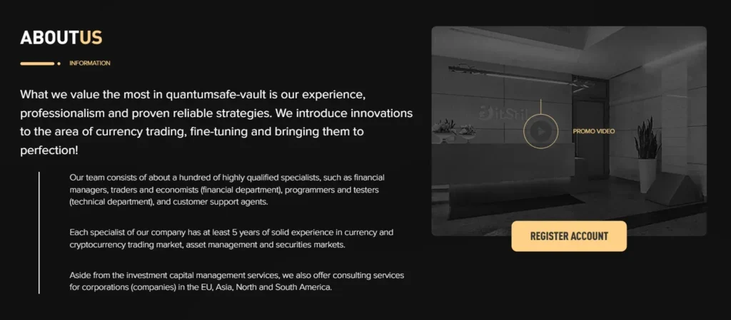 Quantumsafe-vault 1 ekran