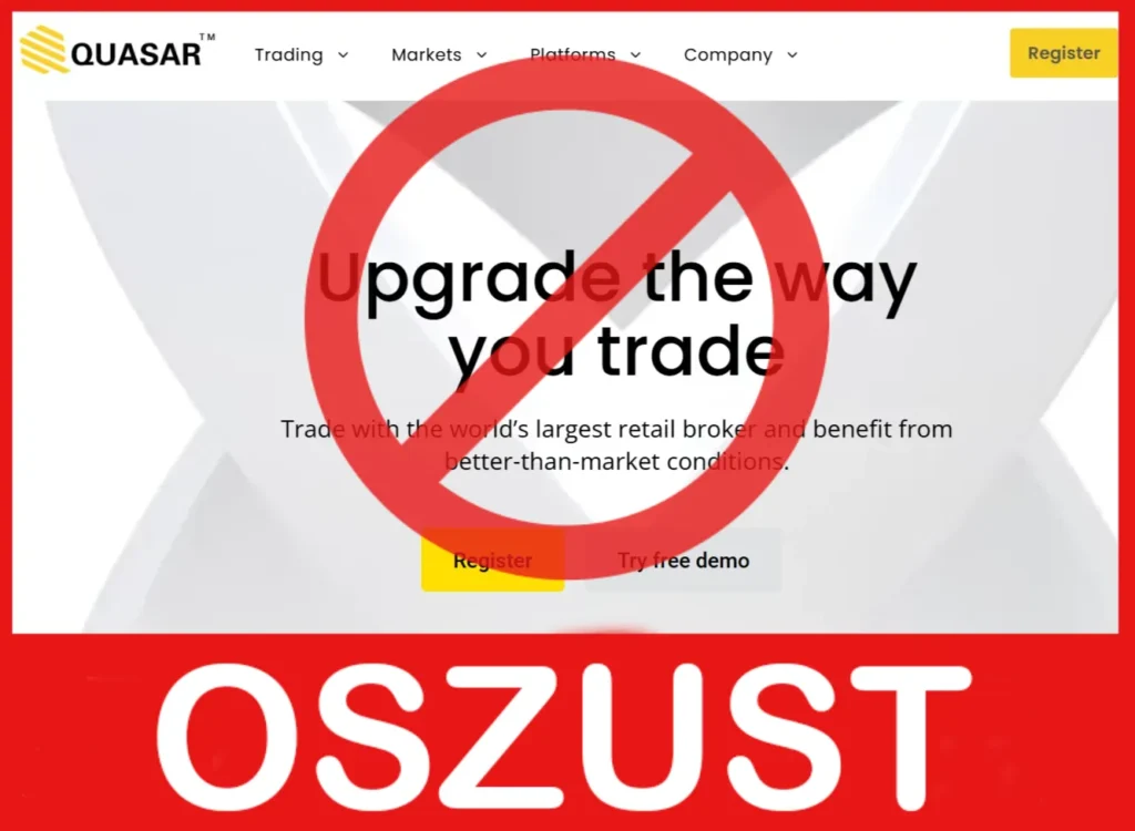 Quasartradeinc twarz ekran