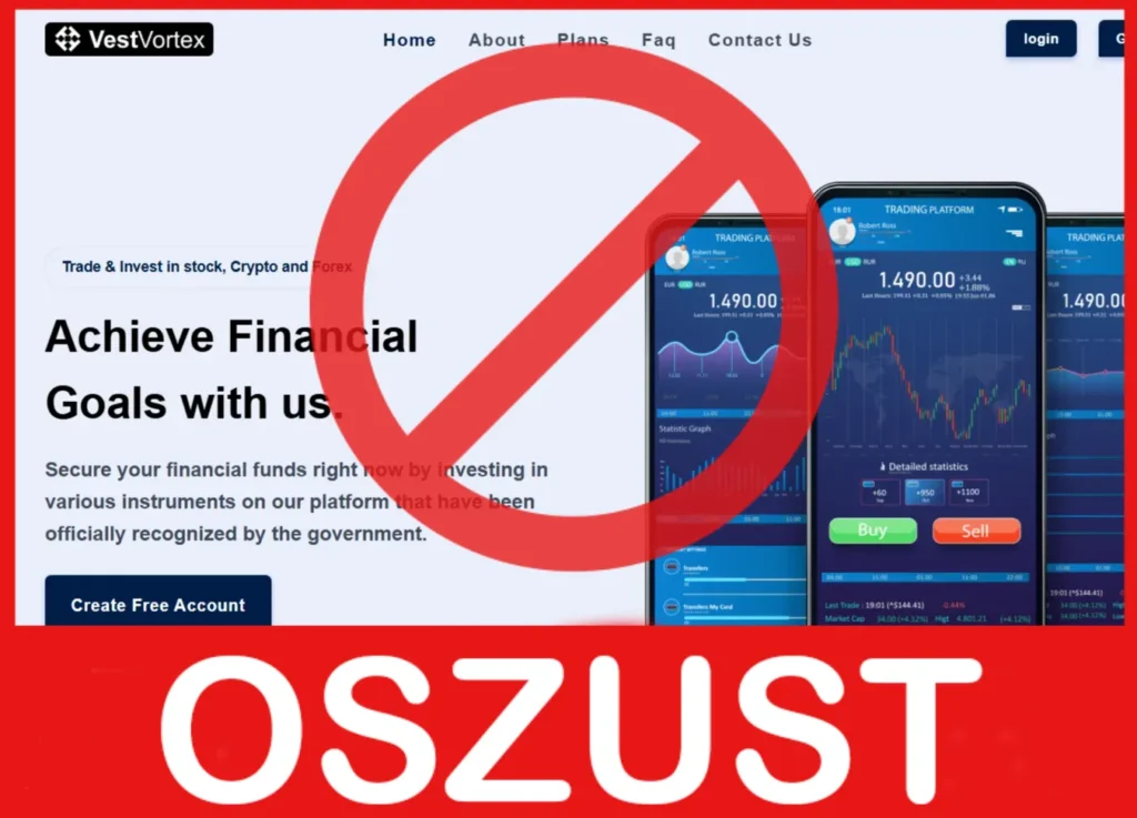 Vest Vortex twarz ekran