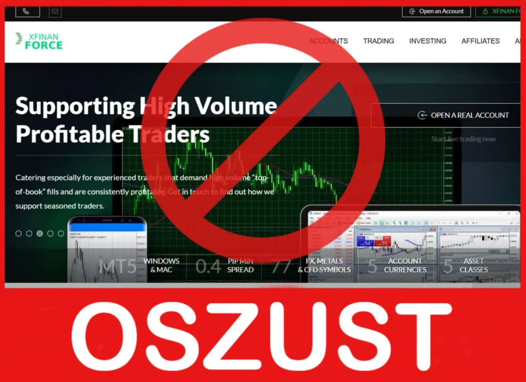 XFINAN FORCE twarz ekran