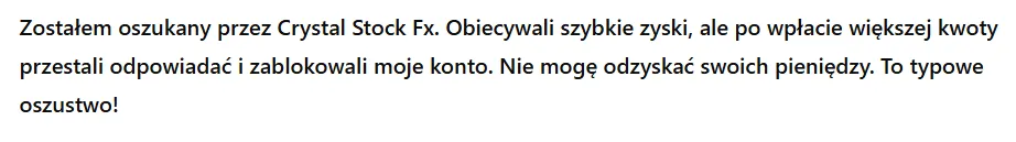 Crystal Stock Fx 3 ekran