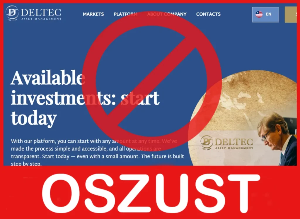 Deltec Asset Management twarz ekran