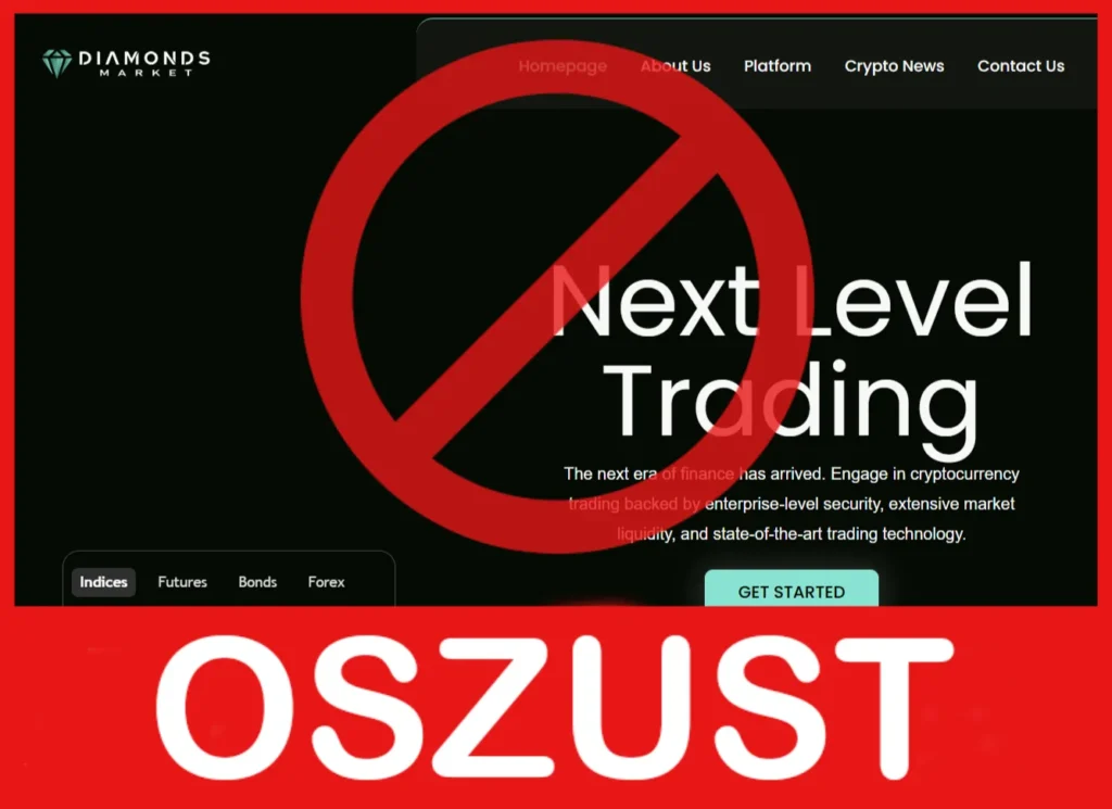 Diamonds Market twarz ekran