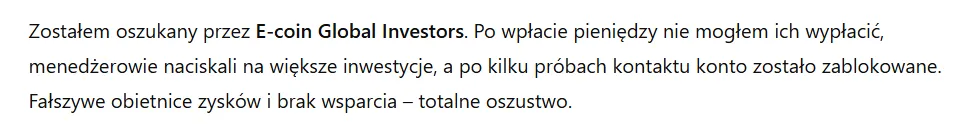 E-coin Global Investors 3 ekran