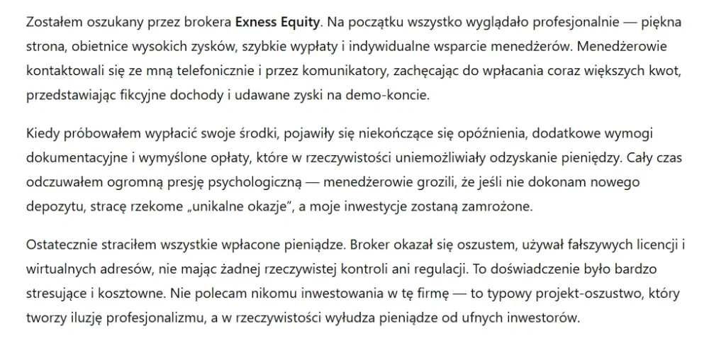 Exness Equity 3 ekran