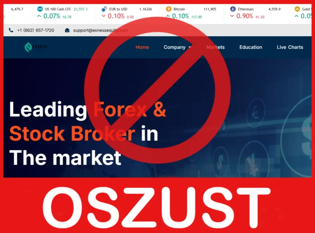 Exness Equity twarz ekran