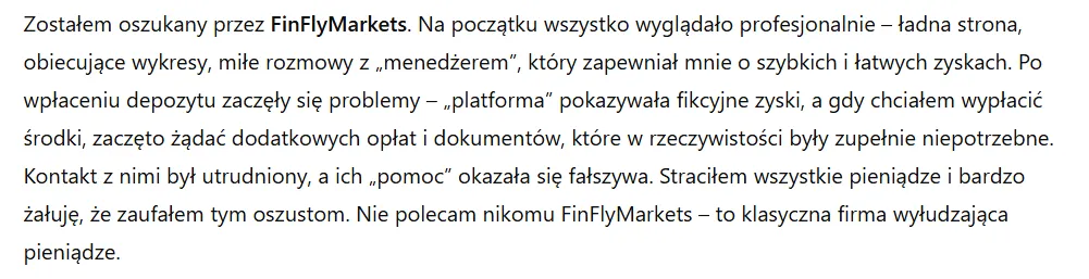 FinFlyMarkets 3 ekran