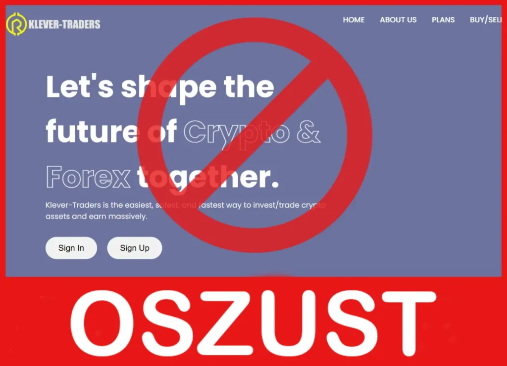 Klever-Traders twarz ekran