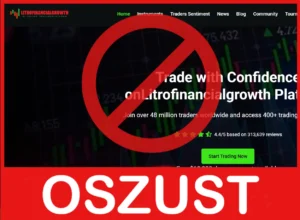 Litrofinancialgrowth twarz ekran