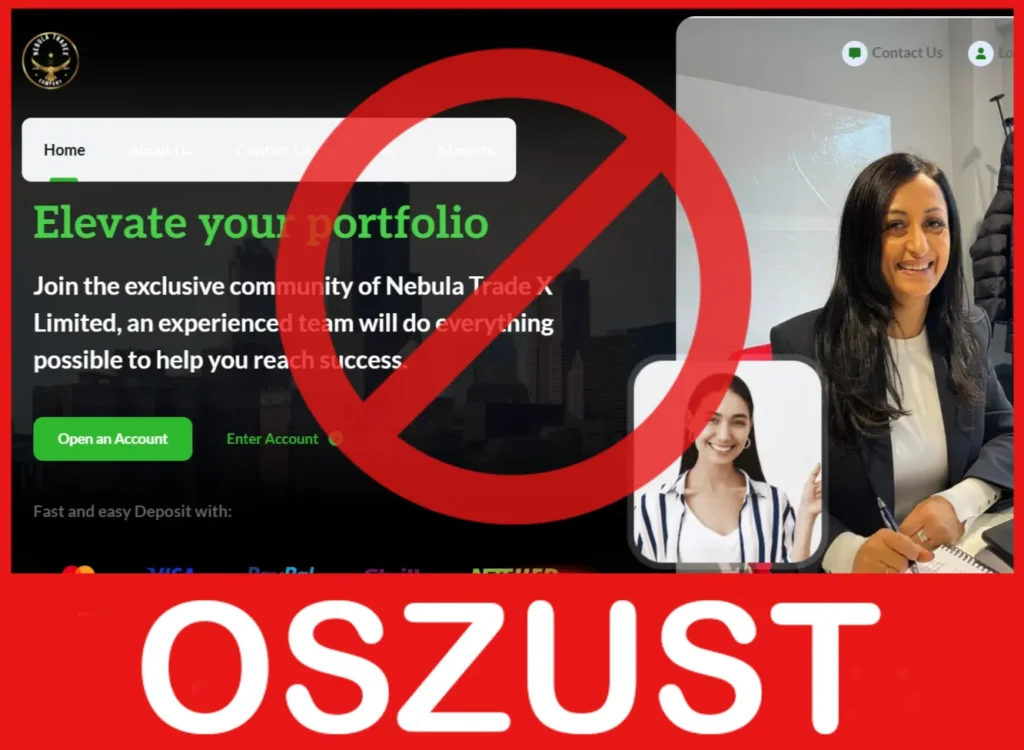 Nebula Trade twarz ekran