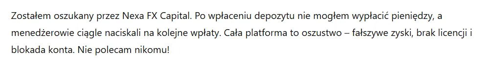 Nexa FX Capital 3 ekran