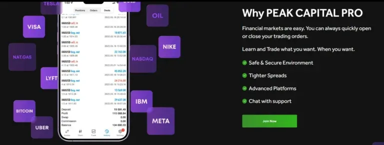 PEAK CAPITAL PRO 2 ekran