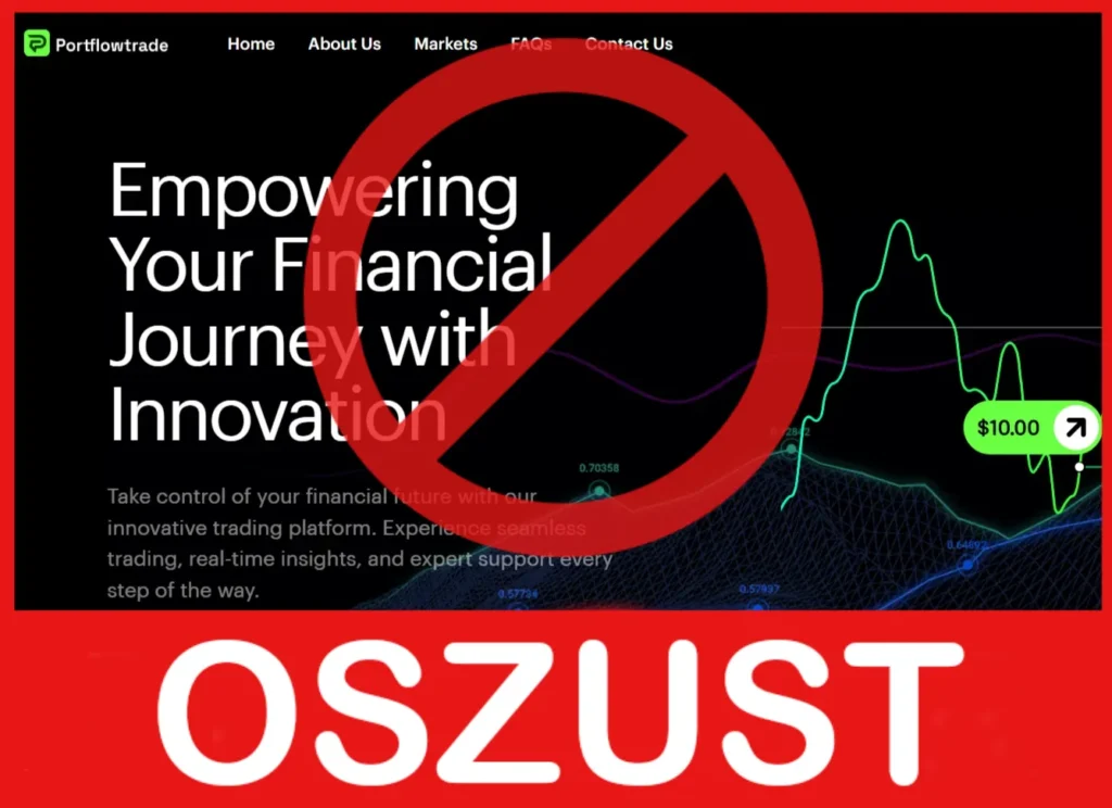 Portflowtrade twarz ekran