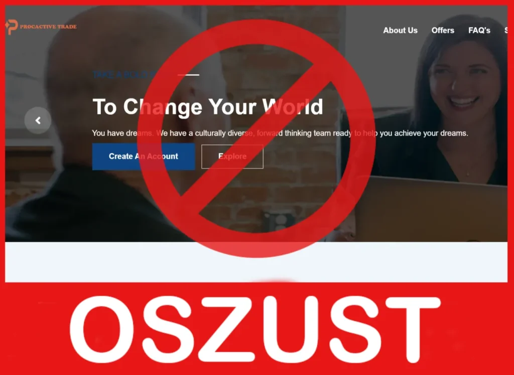 Proactive Trade twarz ekran