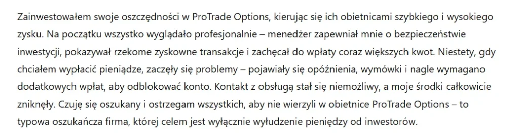 ProTrade Options 3 ekran
