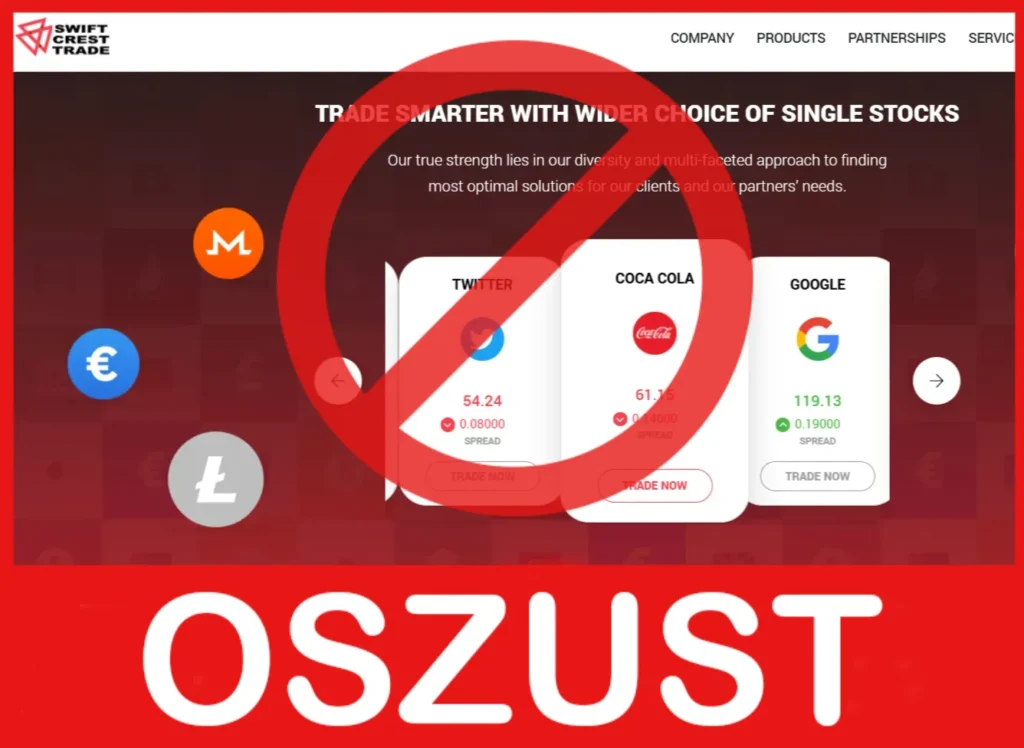 Swift Crest Trade twarz ekran