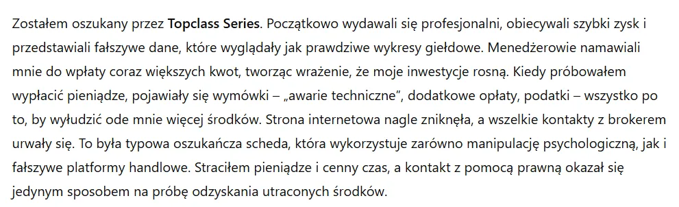 Topclass Series 3 ekran