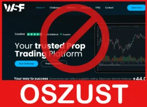 Wall Street Funded twarz ekran