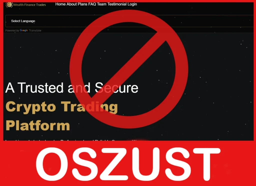 Wealth Finance Trades twarz ekran