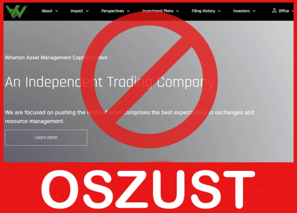 Wharton Asset Management Capital LimitedWharton Asset Management Capital Limited twarz ekran