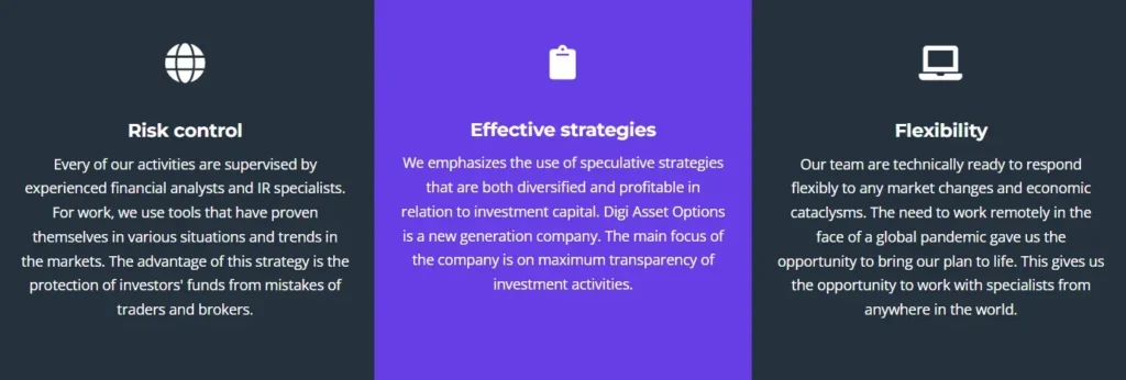 Digi Asset Options 1 ekran