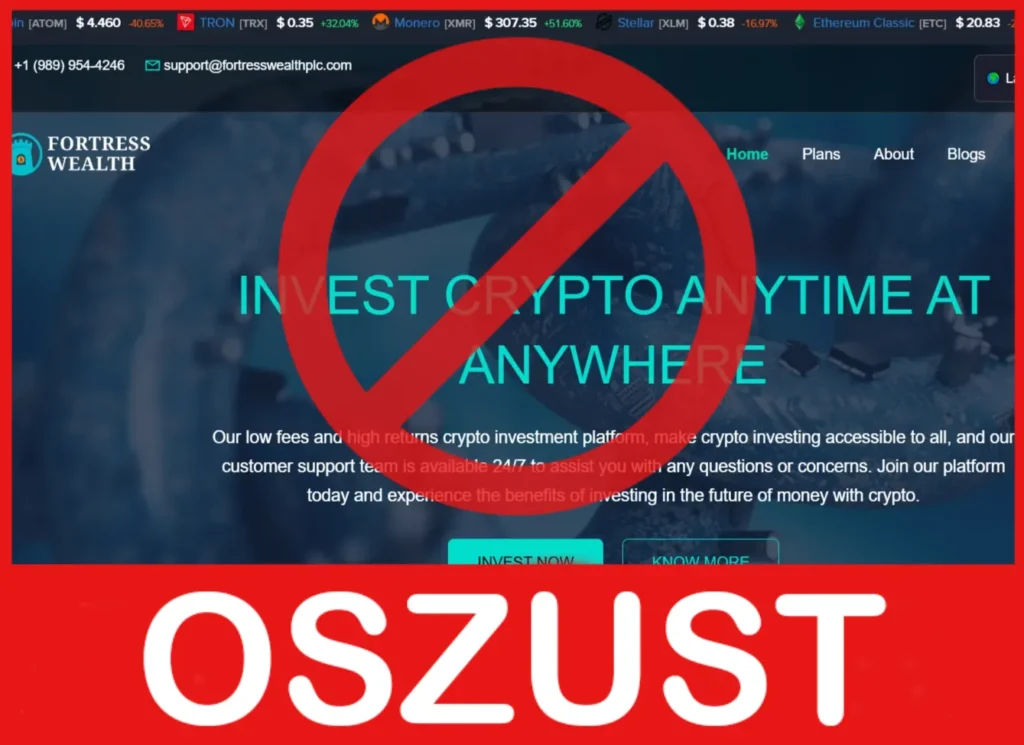 FORTRESS WEALTH twarz ekran