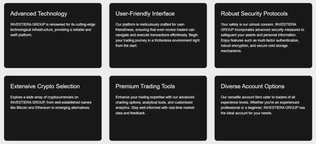 Investiera Group 1 ekran
