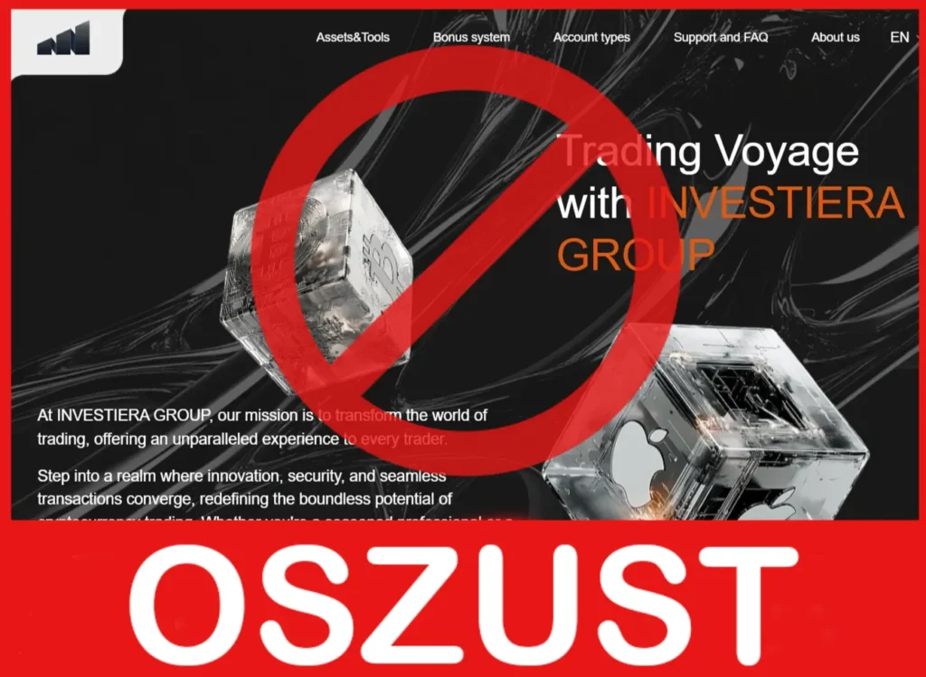 Investiera Group twarz ekran