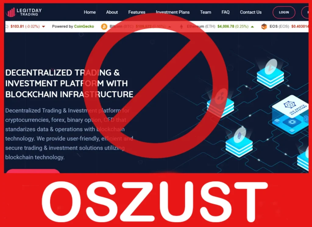 LegitDay Trading twarz ekran