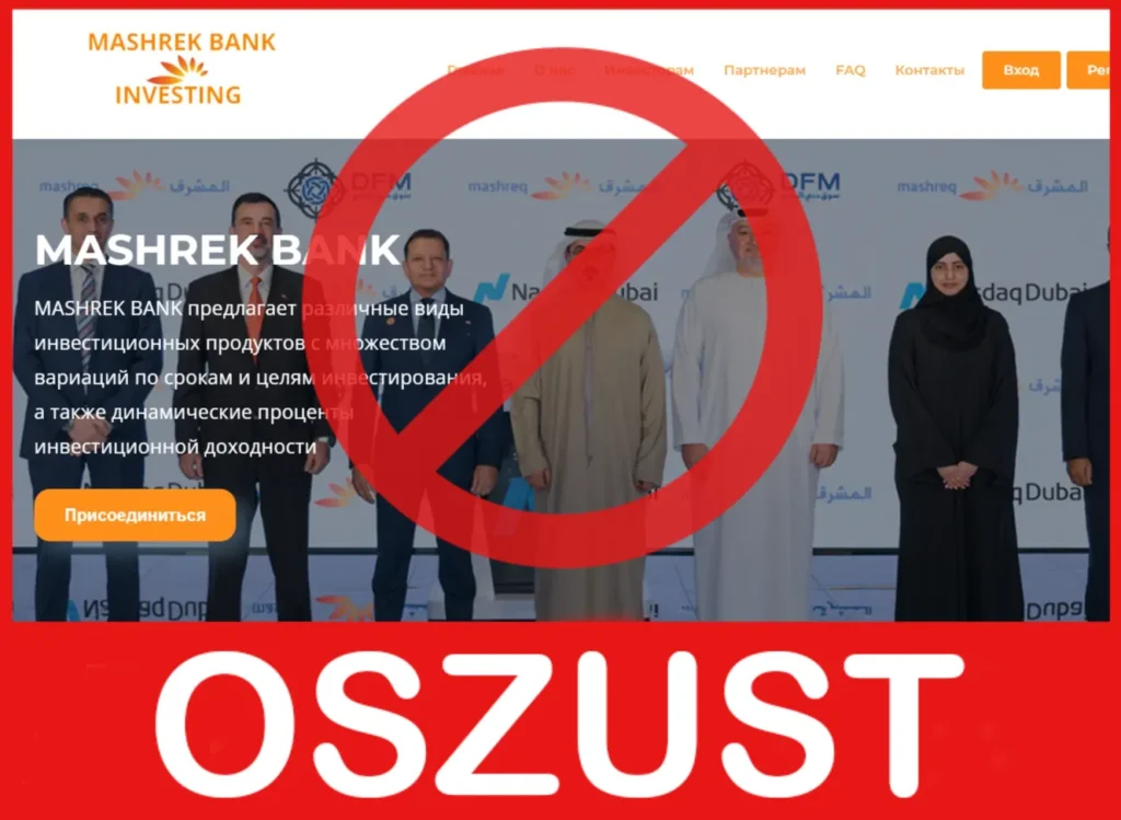 MASHREK BANK twarz ekran