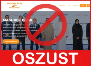 MASHREK BANK twarz ekran