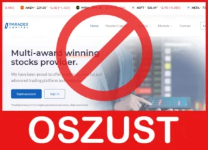 Paradex Capital twarz ekran