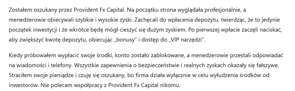Provident Fx Capital 3 ekran