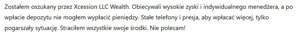 Xcession LLC Wealth 3 ekran