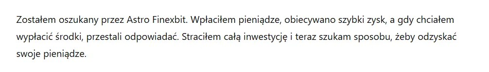 Astro Finexbit 3 ekran