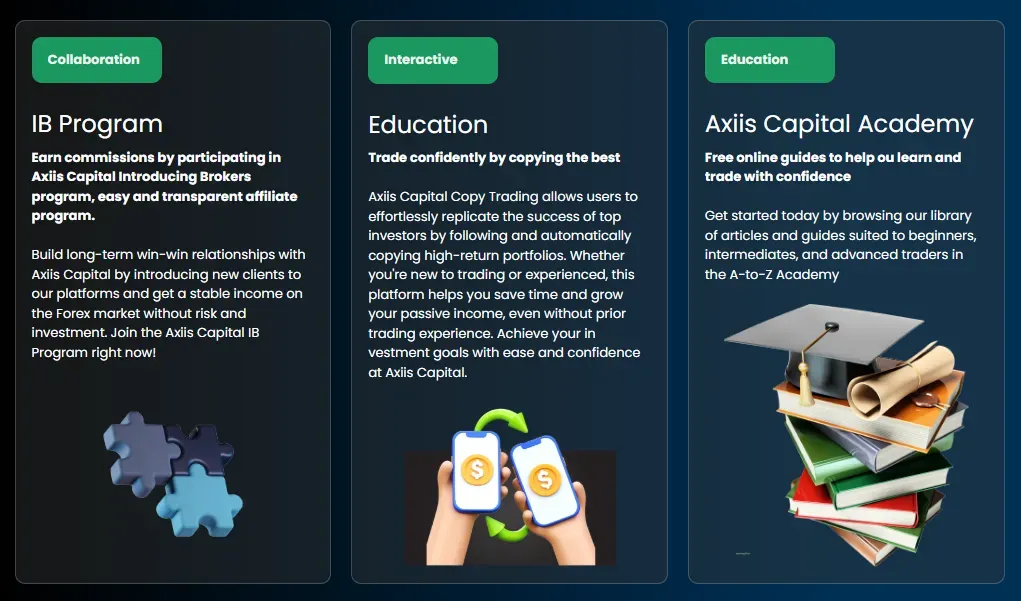 Axiis Capital 1 ekran