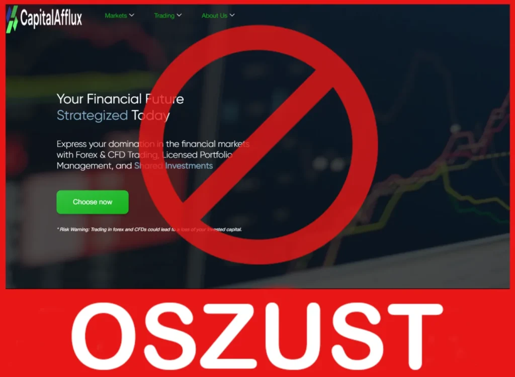 Capital Afflux przód ekran