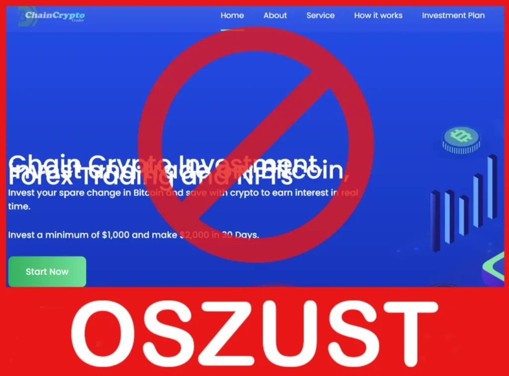 Chain Crypto przód ekran