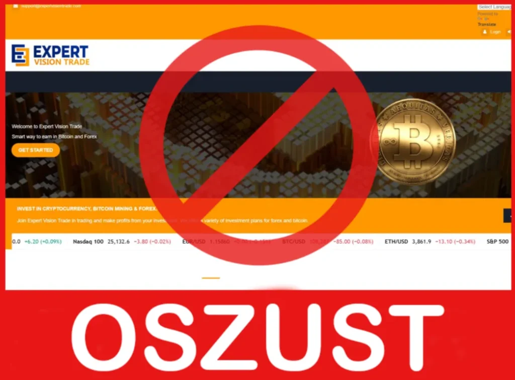 Expert Vision Trade przód ekran