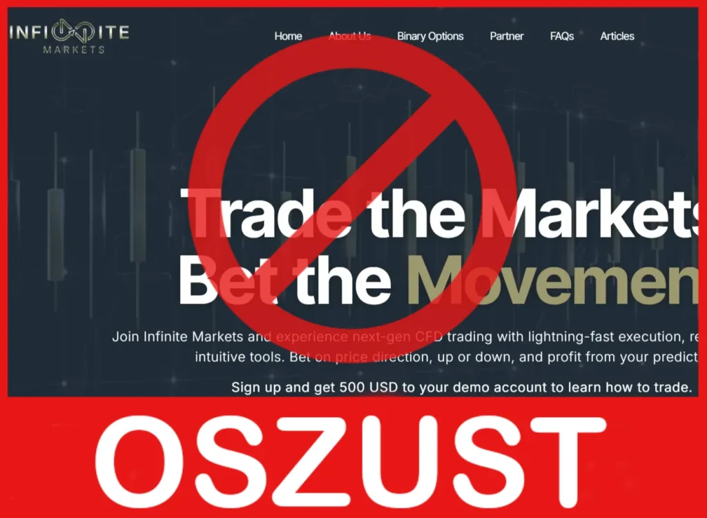 Infinite Markets twarz ekran