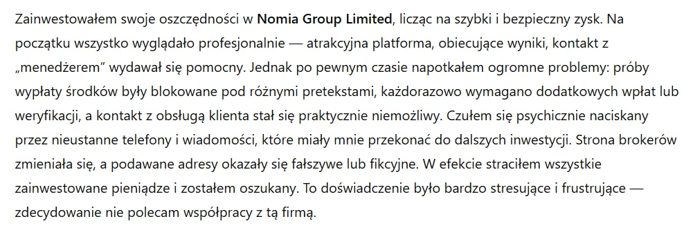 Nomia Group Limited 3 ekran