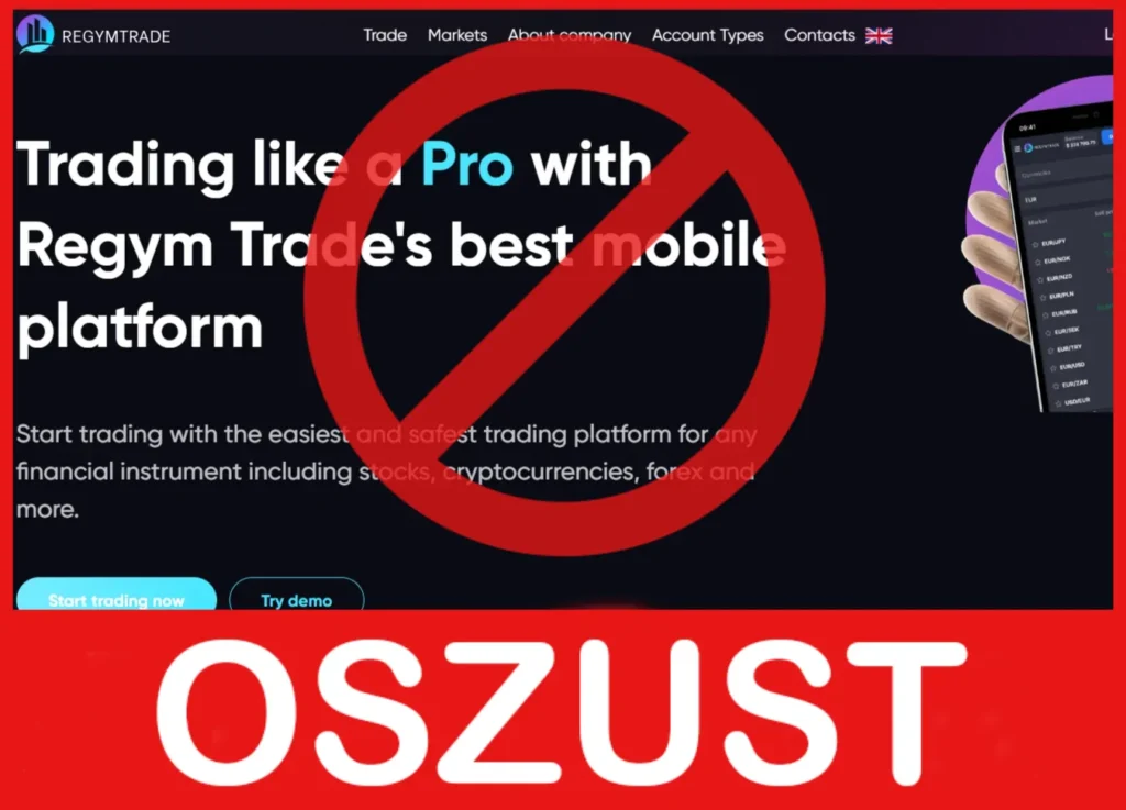 Regym Trade twarz ekran